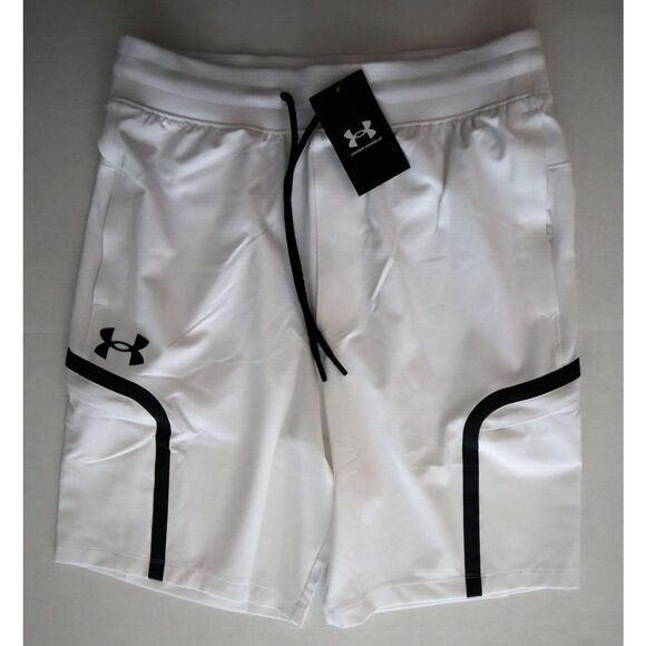 Under Armour 1373866-100 Men's Sz M White Sportstyle Elite Cargo Shorts - Picture 1 of 14
